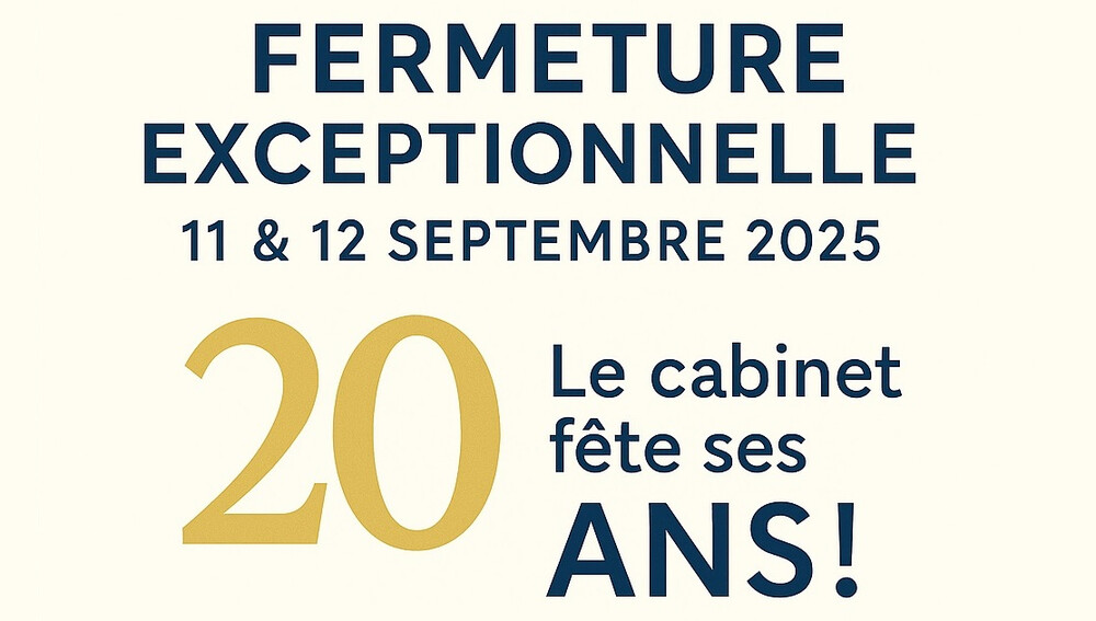 Fermeture exceptionnelle les 11 et 12 septembre 2025